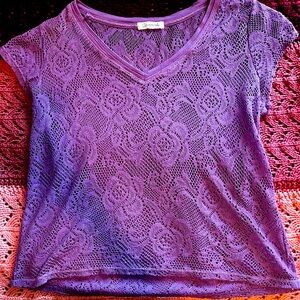 Vintage Aéropostale Lace Shirt (see-through)